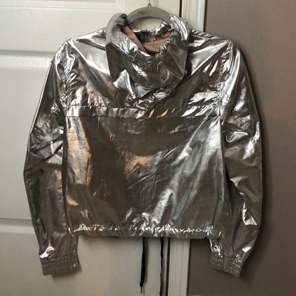Reflective Hoodie Crop Top - Picture 2 of 2